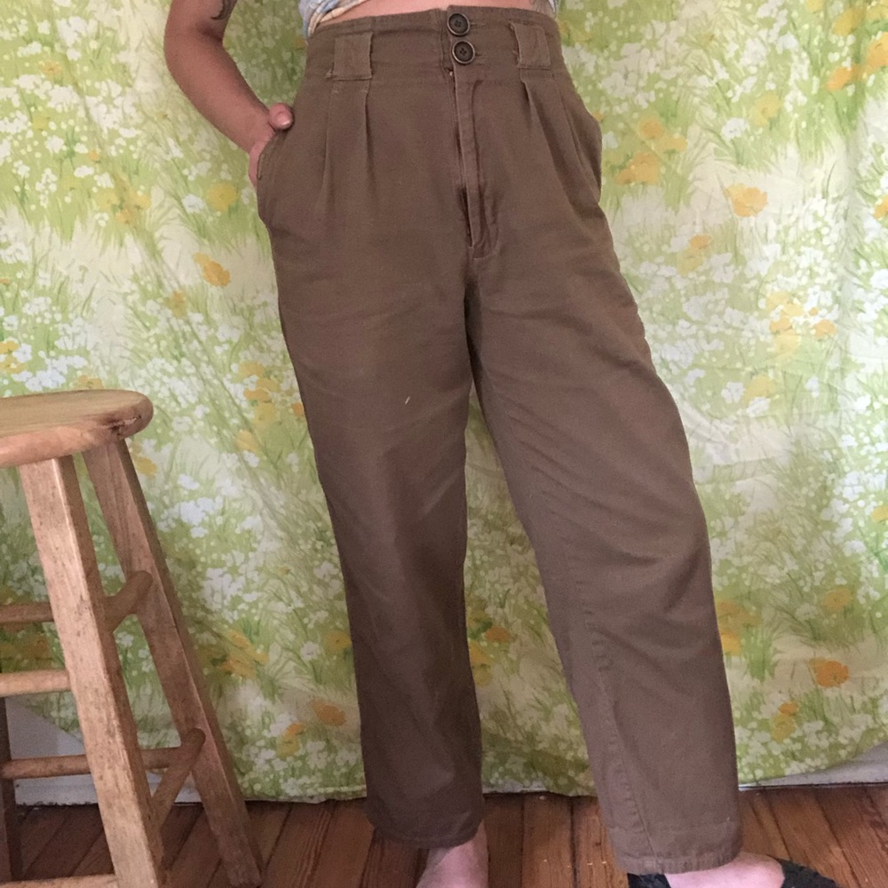 🎀90s Vintage High Waisted Military Pants🎀